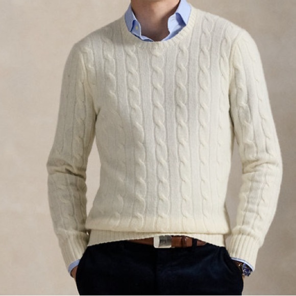 Polo Ralph Lauren - The Iconic Cable-Knit Cashmere
Sweater Unisex Size XXL - Picture 10 of 15